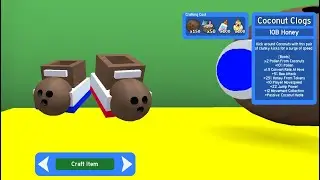I Finally got the Coconut Clogs in Bee Swarm Simulator