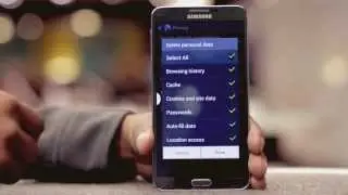 EE -- Samsung Galaxy Note 3 -- How do I clear cookies, cache and internet history?