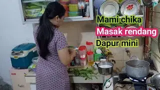 Mami chika pakai daster masak rendang