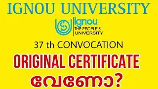IGNOU ORIGINAL CERTIFICATE || 37TH CONVOCATION || HOW TO APPLY ONLINE || 
