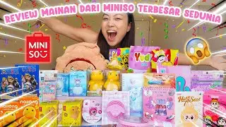 REVIEW MAINAN DARI MINISO TERBESAR DI DUNIA 😱🌏😭 SQUISHY DINO KUNING, BLINDBOX SANRIO & FROZEN ❄🥳