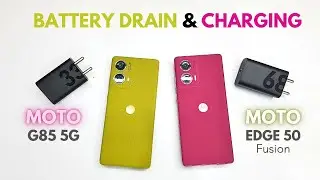 Moto G85 5G vs Moto Edge 50 Fusion 🔋 (5G) BATTERY Drain and CHARGING Test🔥