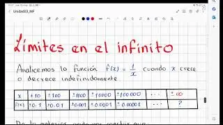 Limites en el infinito