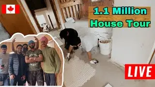 New House Tour in Brampton only $3000 rent - Construction in Canada |  Student Vlog