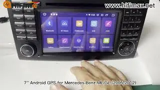 7 inch Android 10 Mercedes Benz ML W164 GL X164 2005 - 2012 GPS navigation radio head unit 4GB+64GB