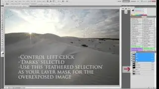 5 minute photoshop tutorial : Blending using Luminosity Masks