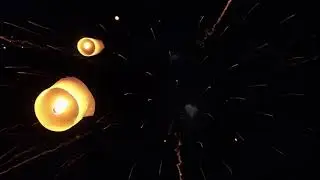 Chinese Lantern Fireworks Footage Video