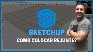 Como colocar REJUNTE e posicionar PISO no SKETCHUP em 3 minutos