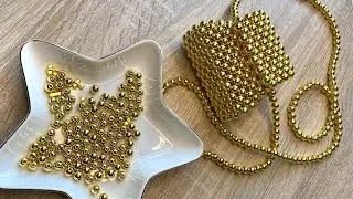 SIMPLE AND EASY WAY TO MAKE A DIY MINI BEADED BAG (EASY TUTORIAL/ HOW TO MAKE MINI BEADS BAG)