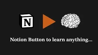 Notion Button to learn anything! How to learn productively? How to learn python or other language?
