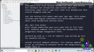 Menampilkan data dengan table