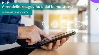 A rendelkezes.gov.hu oldal bemutatása - MKVKOK INFORMÁCIÓS VIDEÓ