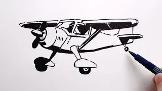 How to Draw Aircraft / Easy Drawing Aircraft