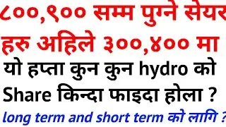 Best hydropower to invest in Nepal 2022 // Which is the best hydro stock to buy right now in Nepal?