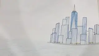 How to draw a New York city