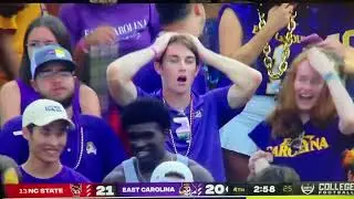 Fans SHOCKED Kicker Misses Extra Point and Game Winning Kick ECU loses vs. North Carolina State 2022