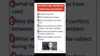 Accenture 28/08/2024 Interview Questions @OnlineStudy4u