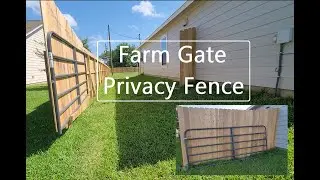 How To Install A Large Farm Gate Privacy Fence On A Slope