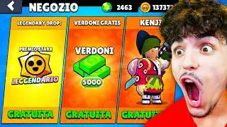 OGGI è TUTTO GRATIS NEL NEGOZIO di BRAWL STARS!😱🤫 (prendo tutto)