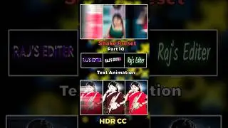 10 Top 03 Shake+Text+HDR Cc Preset।Alight Motion। #Trending #ytshorts #shorts #alightmotion