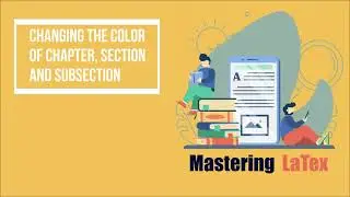 Changing the color of Chapter, Section and Subsection