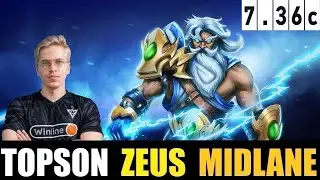 🤯TOPSON  [ZEUS] MID 7.36C- DOTA 2 HIGHEST MMR MATCH 