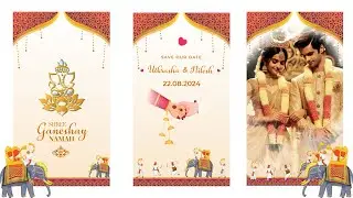 Wedding Invitation template Vertical | Wedding invitation vertical | AfterFX Templates