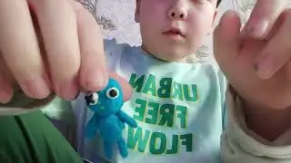 Как сделать из пластилина Синего
