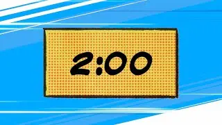 2  Minute Comic Book Style Countdown Timer, Super Hero Music 🎵