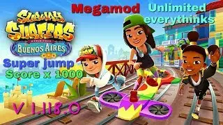 Subway Surfers v1.118.0 Mega Mod Apk buenos aires 2020