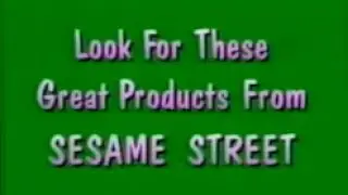 Look For These Great Products From Sesame Street 1997 Voiceover.