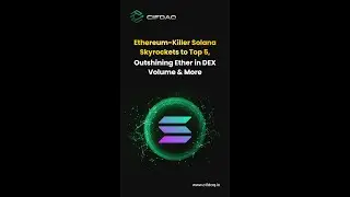 Solana Tops Ethereum in 24h DEX Volume and MARKS its place in Top 5 Crypto assets!