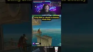 Ship in a bottle destroys a Pirate Ship #fortnite #gaming #piratesofthecaribean #shipinabottle #fyp