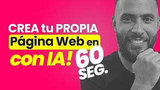🥇 Como crear tu Pagina web en 60seg con IA