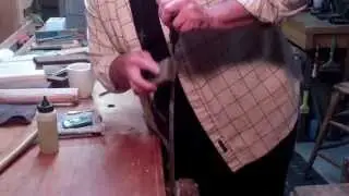 Sharpening a draw knife