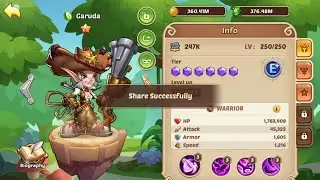 Getting my Garuda to 10 star in Idle Heroes!