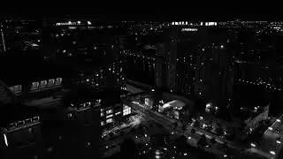 Night Time Drone Video