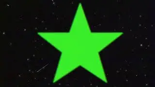 Star Transition Space Green Screen 80's Vhs Tape