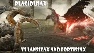 Placidusax Vs Lansseax and Fortissax (2 VS 1 BOSS VS BOSS BATTLE) - Elden Ring Mods