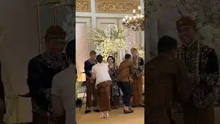 Raffi Nagita #raffinagita Salami Kaesang Erina di Acara Ngunduh Pak #jokowi #raffiahmad #shorts