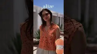 Alize Cotton Gold ile Motifli Mevsimlik Süveter