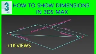 How to show Dimension in 3ds Max | Measuring in 3ds max | Tamil | DIMASTER | SMT