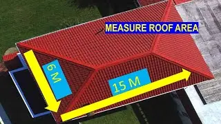 How to Measure Roof Area || Hip roof 