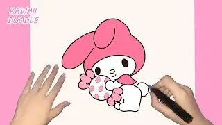 🌸HOW TO DRAW CUTE MY MELODY 🐰🩷~ STEP BY STEP ~ KAWAII DOODLE
