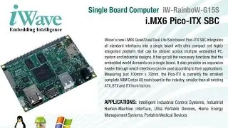 iWave Launches Industry's first i.MX6 Solo or Dual Lite based Pico-ITX Single Board Computer