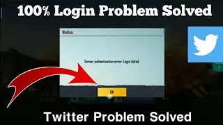 BGMI LOGIN PROBLEM | HOW LOGIN BGMI WITH TWITTER | SERVER AUTHENTICATION ERROR: LOGIN FAILED