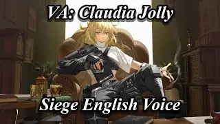 Siege English Dub Voice Lines! All Voice Lines (E2+ Max Trust) [Arknights]