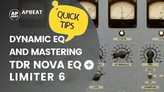 Free VST plugins: TDR NOVA Dynamic EQ + Limiter no. 6 quick equalization and mastering tutorial