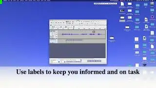 Adding label markers in Audacity
