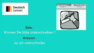 Goethe Zertifikat A1 Start Deutsch 1 Sprechen Teil 3 Übungssatz 1